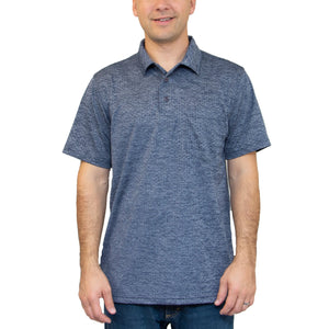 All American Clothing Co. - Men's Honeycomb Jacquard Polo with Pocket Akwa