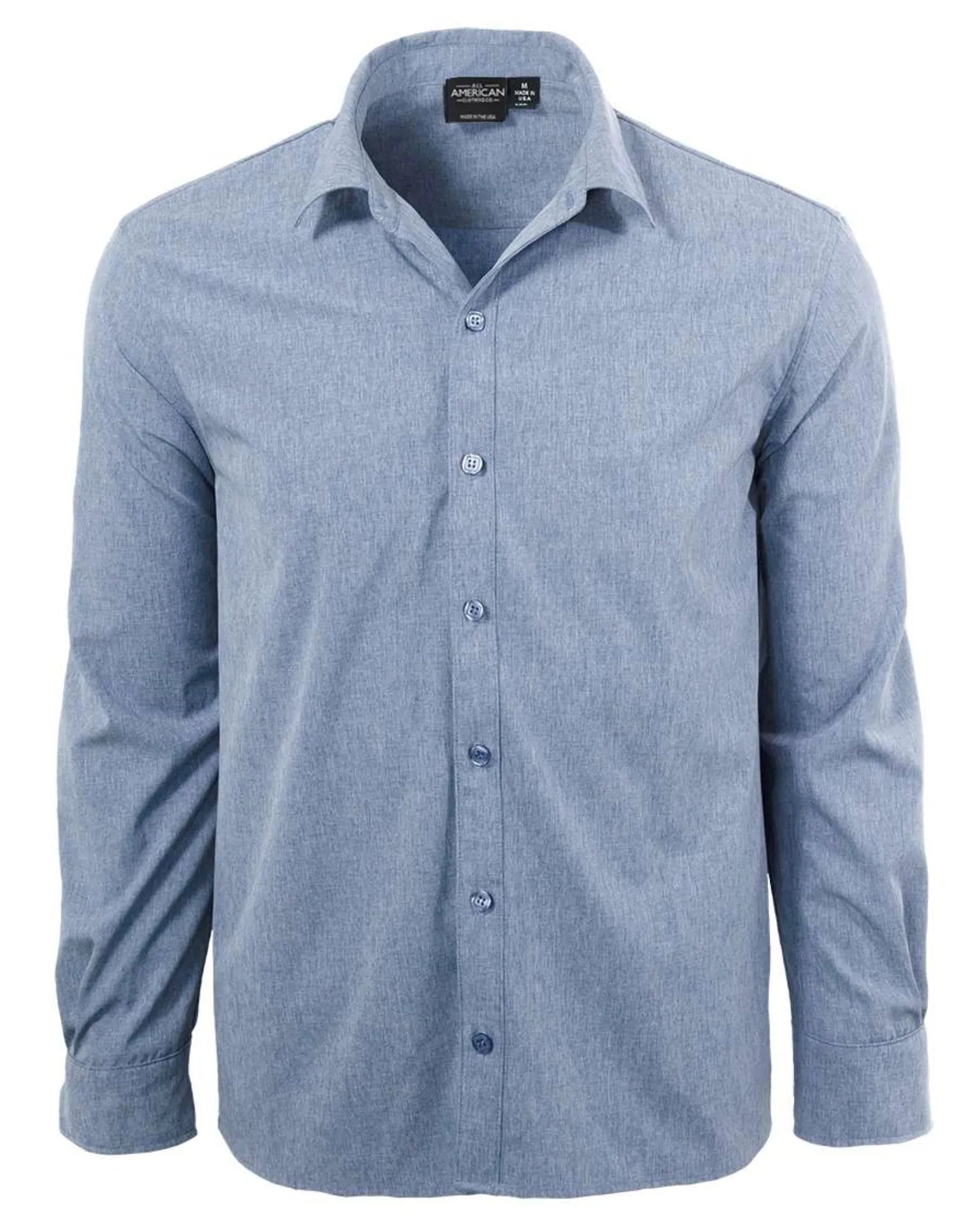 american made dress shirts for men Men's Oxford Dress Shirts 3XL / Grey