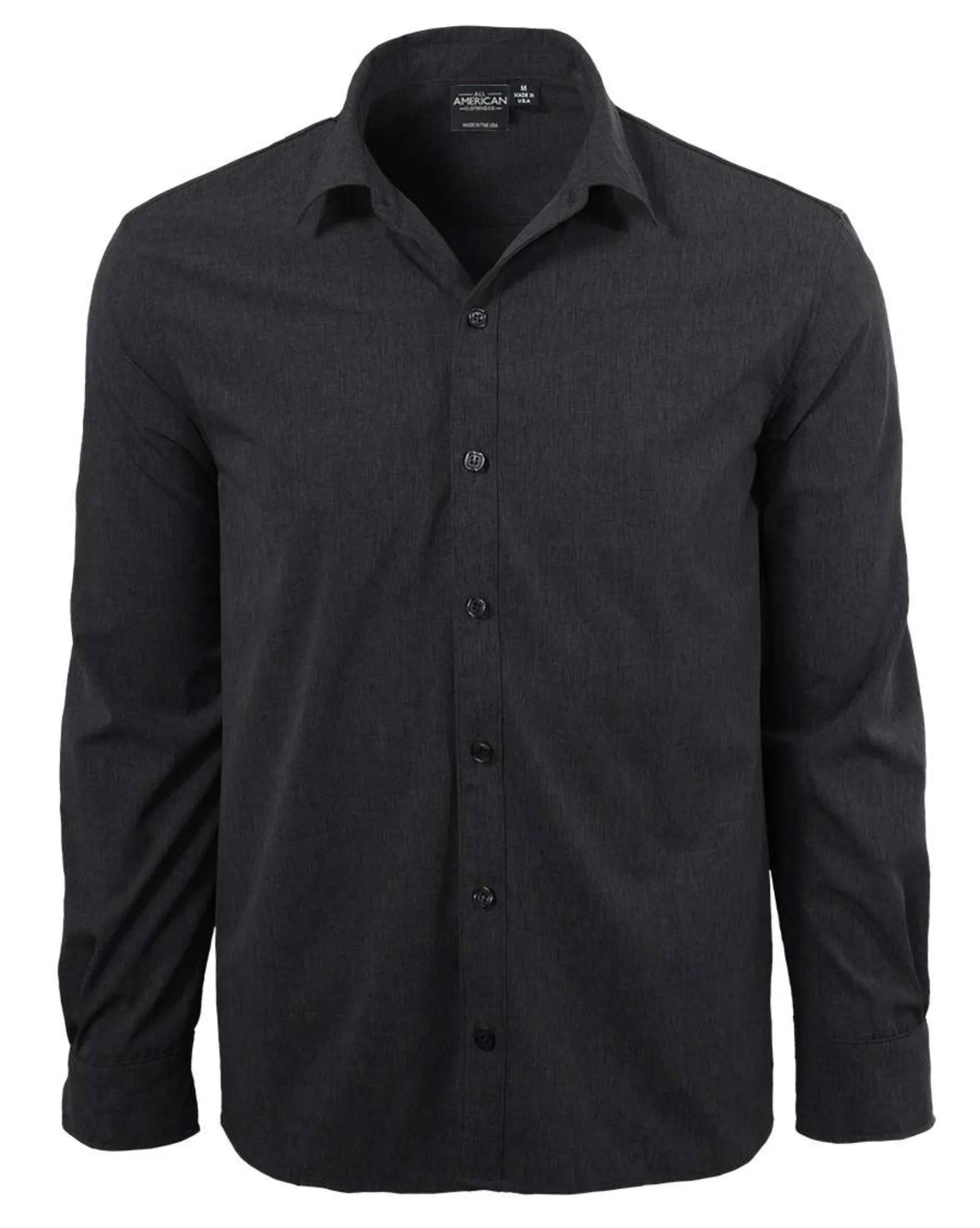 Mens Long Sleeve Dress Shirt | Made in USA M / Steel Blue Mens Long Sleeve Dress Shirt | Made in USA M / Steel Blue