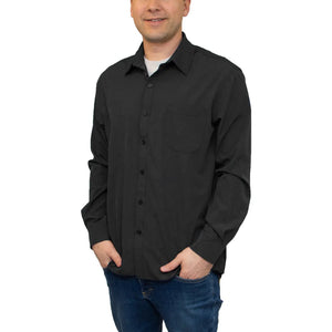 All American Clothing Co. - Men's Long Sleeve Dress Shirt with Pocket Akwa