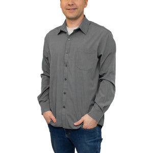 All American Clothing Co. - Men's Long Sleeve Dress Shirt with Pocket Akwa