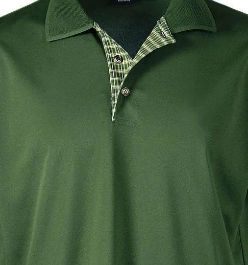 All American Clothing Co. - Men's Plaid Placket Polo Akwa