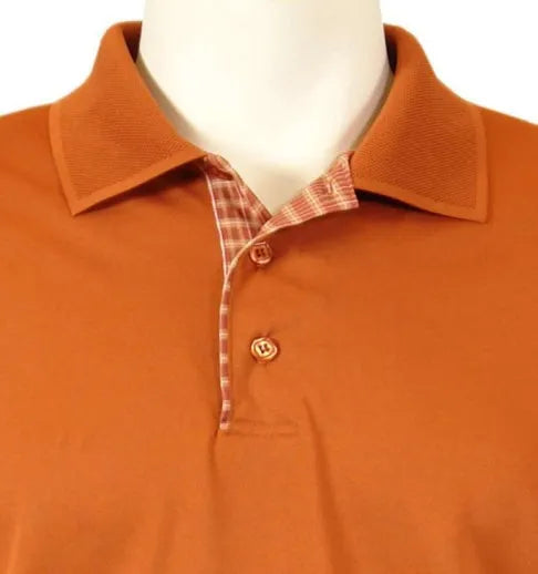 All American Clothing Co. - Men's Plaid Placket Polo Akwa