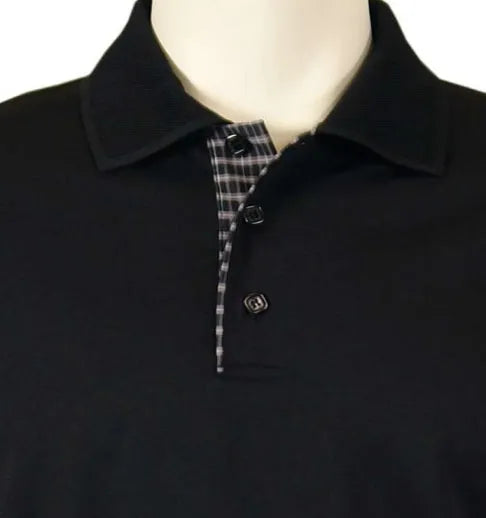 All American Clothing Co. - Men's Plaid Placket Polo Akwa