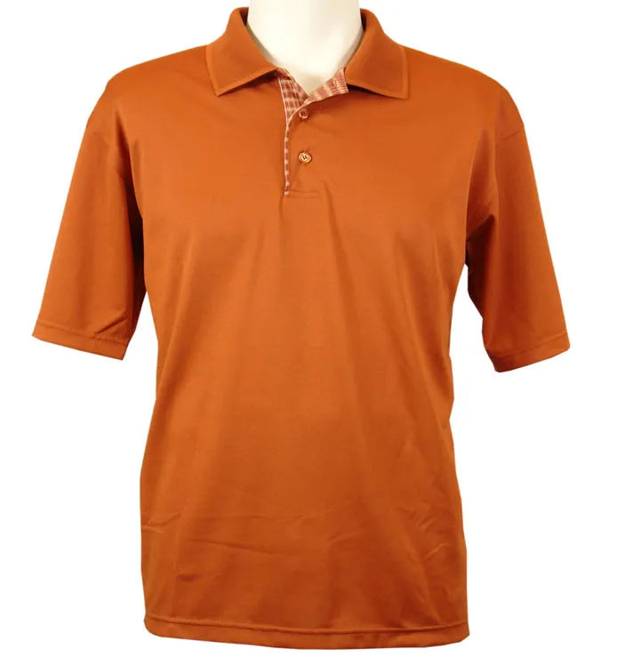 All American Clothing Co. - Men's Plaid Placket Polo Akwa