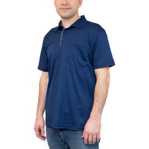All American Clothing Co. - Men's Plaid Placket Polo with Pocket Akwa
