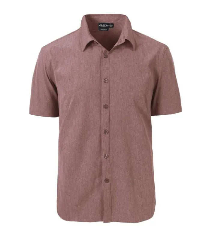 Men's Short Sleeve Dress Shirt XL / Black Men's Short Sleeve Dress Shirt XL / Black