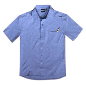 All American Clothing Co. - Men's Short Sleeve Dress Shirt with Pocket Akwa