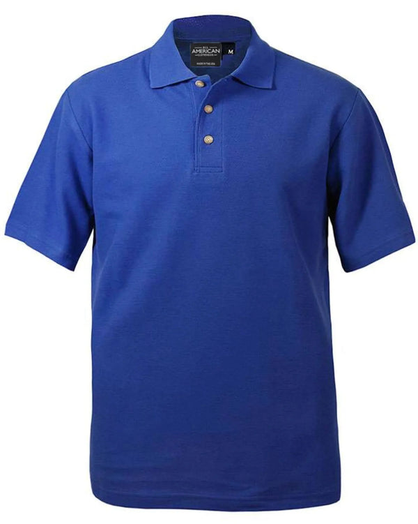 All American Clothing Pique Cotton Polo - All American Clothing Co