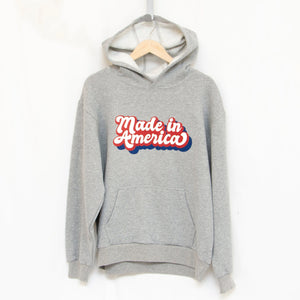 All American Clothing Co. - Retro Made in America Graphic Pullover Hoodie Akwa