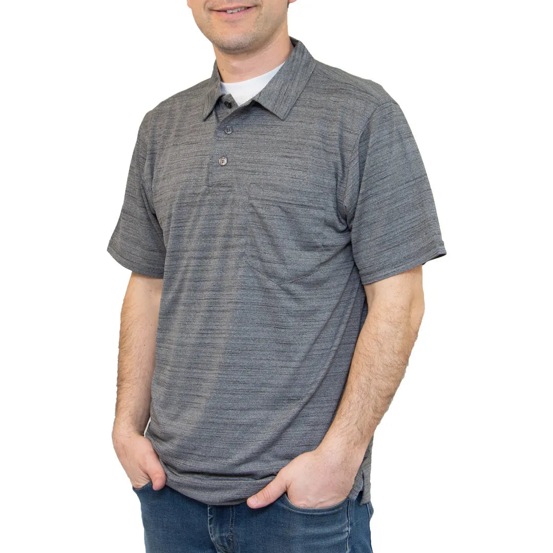 All American Clothing Co. - Tiger Stripe Jersey Polo with Pocket Akwa