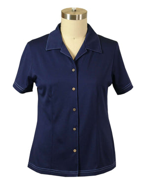 All American Clothing Co. - Women's Aqua Dry Knit Camp Shirt Akwa
