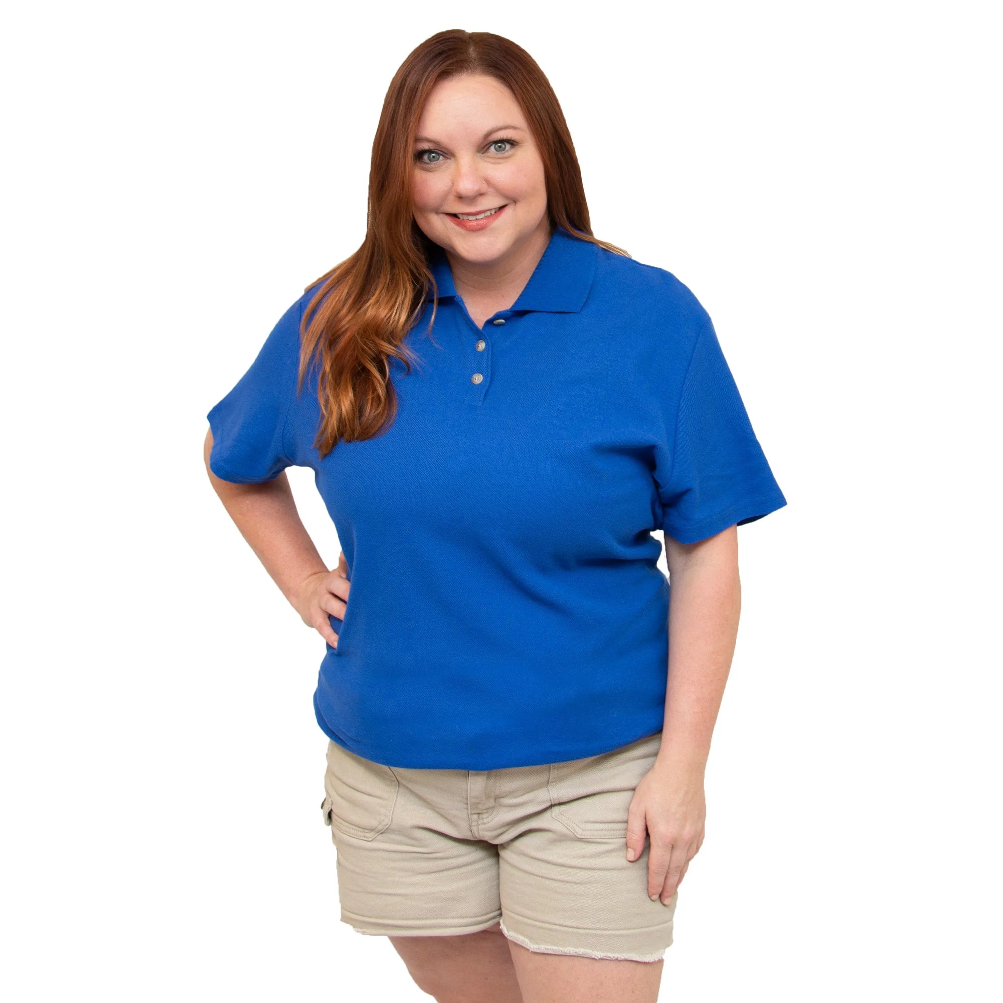 All American Clothing Co. - Women's Cotton Pique Polo Akwa