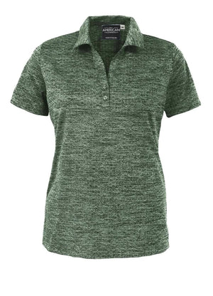 All American Clothing Co. - Women's Honeycomb Jacquard Polo Akwa