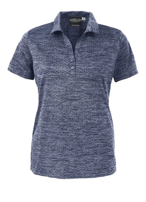 All American Clothing Co. - Women's Honeycomb Jacquard Polo Akwa