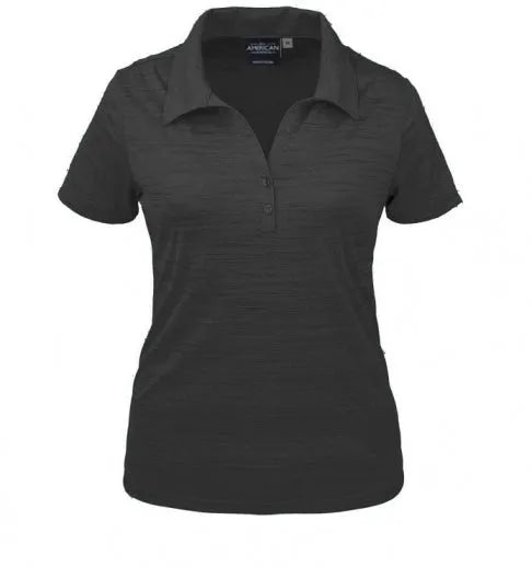 All American Clothing Co. - Women's Tiger Stripe Jersey Polo Akwa