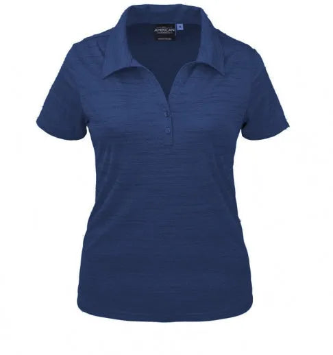 All American Clothing Co. - Women's Tiger Stripe Jersey Polo Akwa