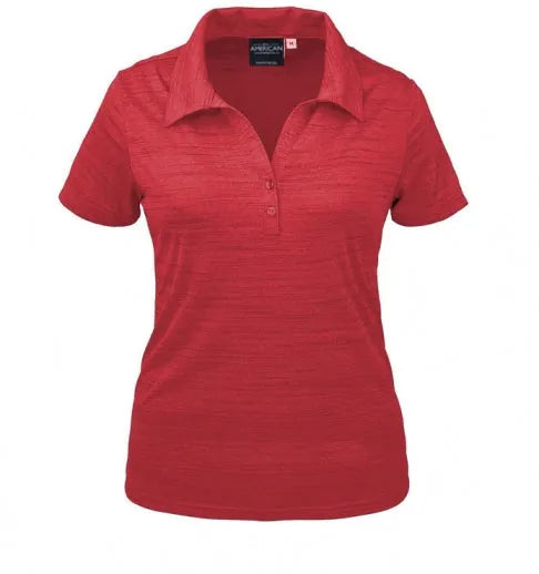 All American Clothing Co. - Women's Tiger Stripe Jersey Polo Akwa