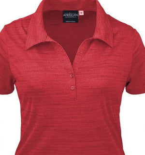 All American Clothing Co. - Women's Tiger Stripe Jersey Polo Akwa