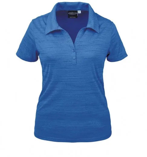 All American Clothing Co. - Women's Tiger Stripe Jersey Polo Akwa