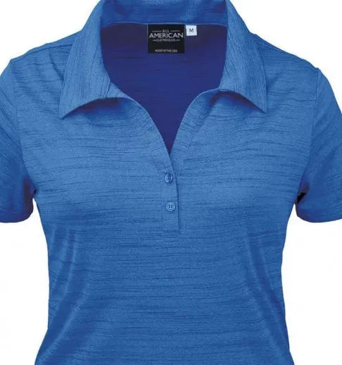 All American Clothing Co. - Women's Tiger Stripe Jersey Polo Akwa