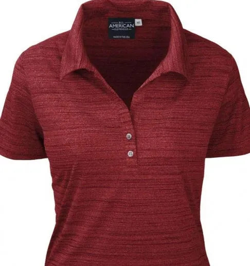 All American Clothing Co. - Women's Tiger Stripe Jersey Polo Akwa