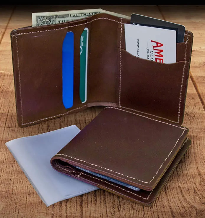 Bifold Leather Wallets for Men - Long Bifold