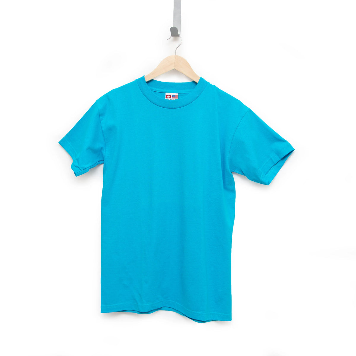 Aqua blue clearance t shirt plain