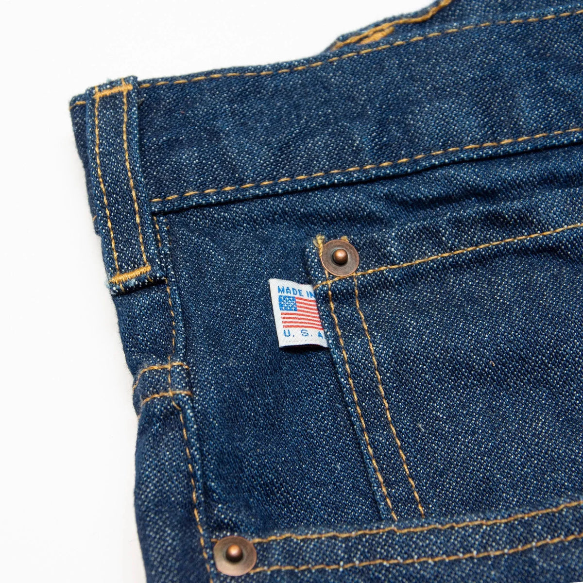 Discontinued Sizes - AA701D - Men's Boot Cut Jean with Gusset - Dark Stonewash All American Clothing Co.