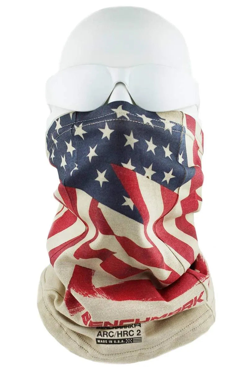 Cat 2 FR American Flag Face Muffler All American Clothing Co.