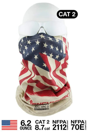 FR American Flag Face Muffler BenchMark FR