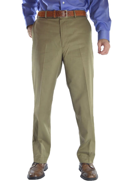 Cotton Gabardine Barrack Dress Trousers | OVY