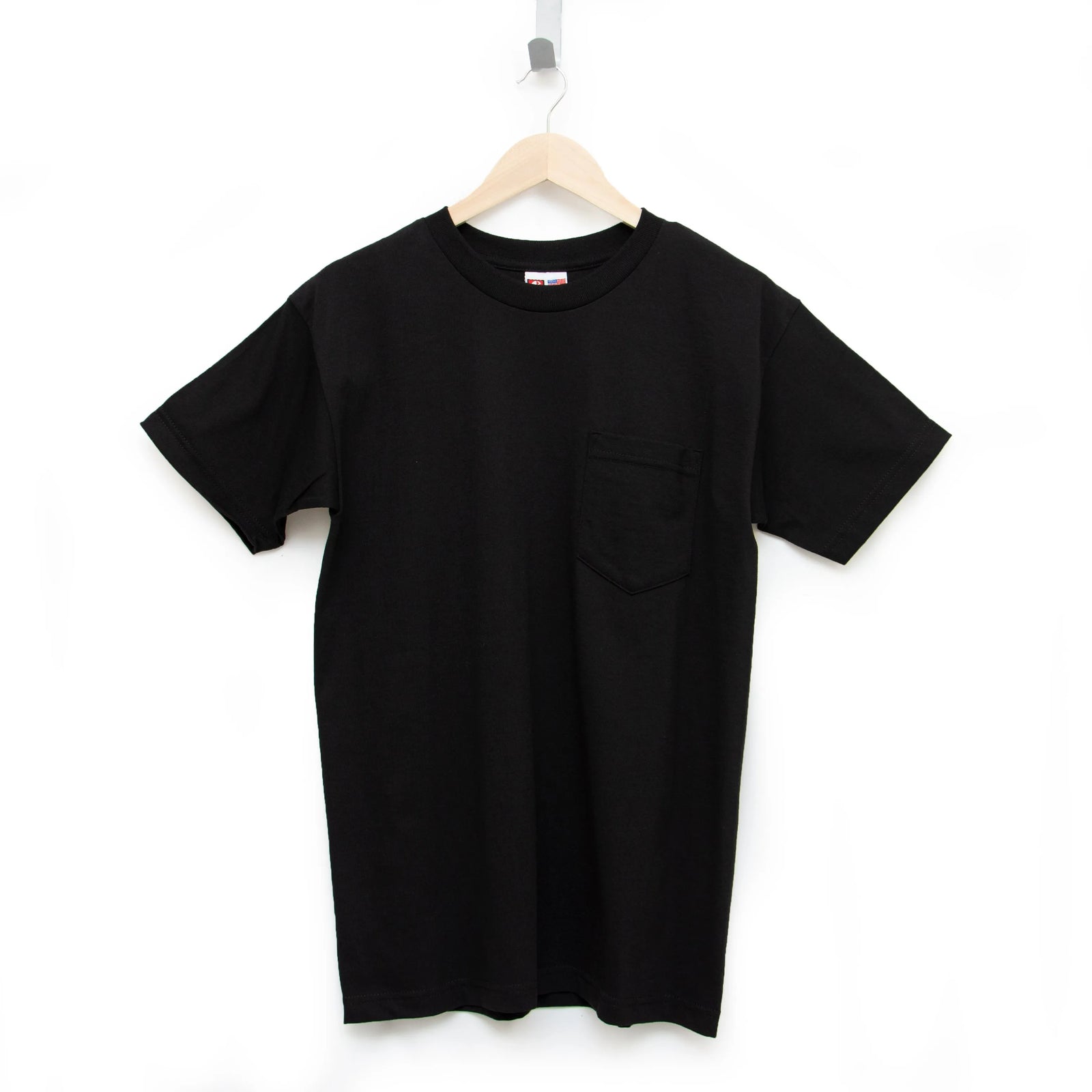 Heavyweight 100% Cotton T-Shirts with Pocket - Made in USA Bayside
