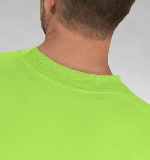 Heavyweight 100% Cotton T-Shirts with Pocket - Made in USA Bayside