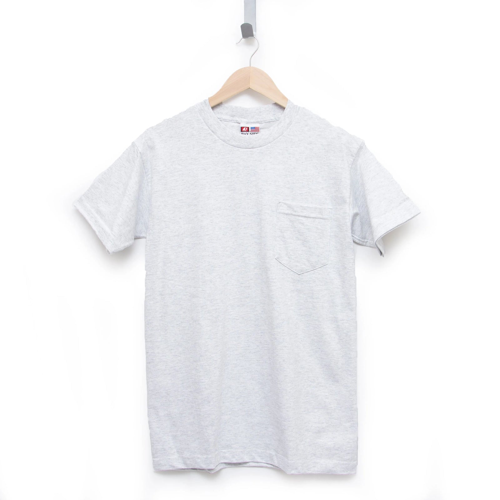 Heavyweight 100% Cotton T-Shirts with Pocket - Made in USA Bayside