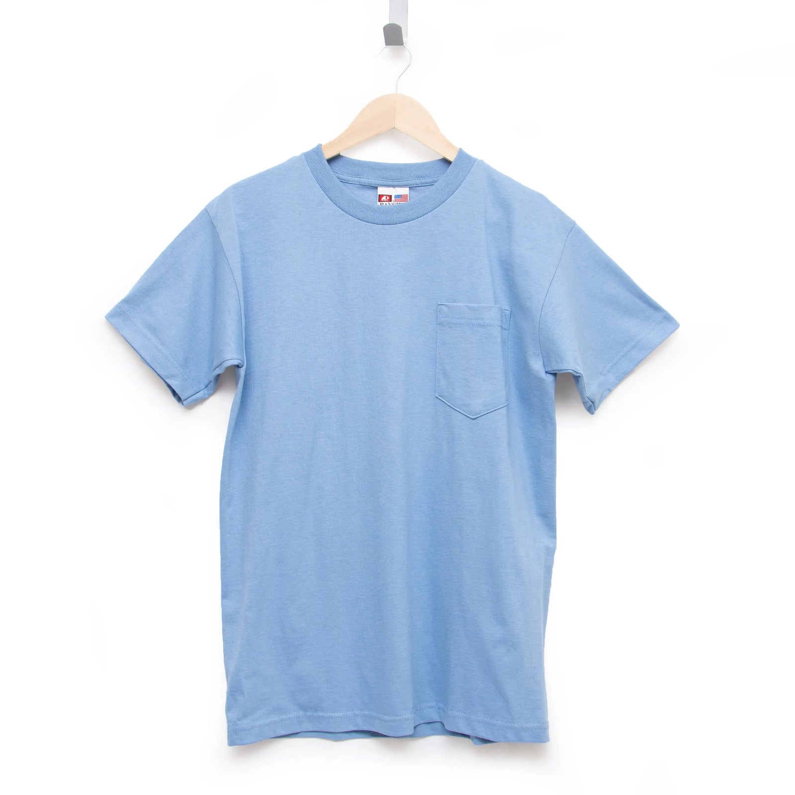 Heavyweight 100% Cotton T-Shirts with Pocket - Made in USA Bayside