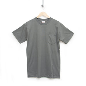 Heavyweight 100% Cotton T-Shirts with Pocket - Made in USA Bayside