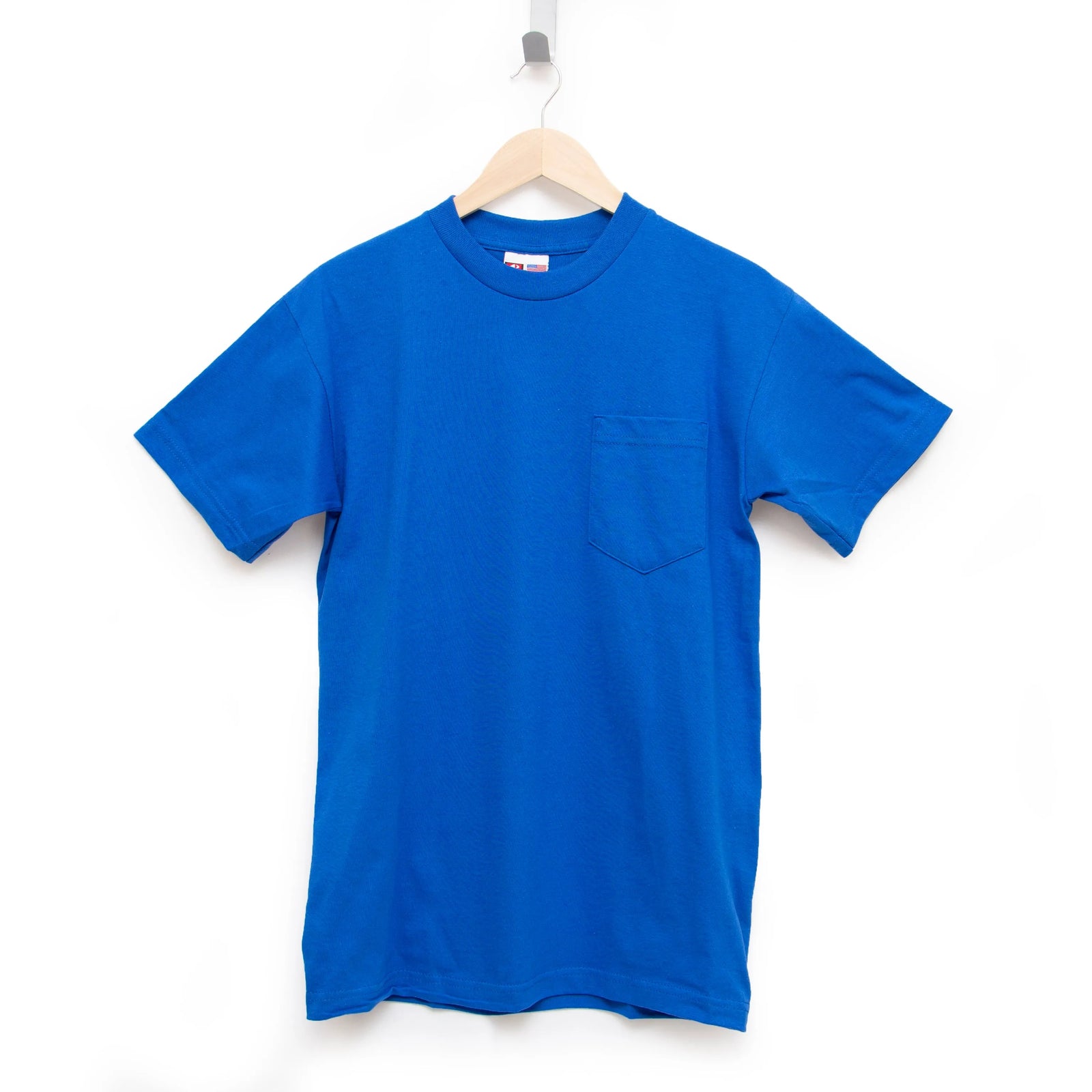 Heavyweight 100% Cotton T-Shirts with Pocket - Made in USA Bayside