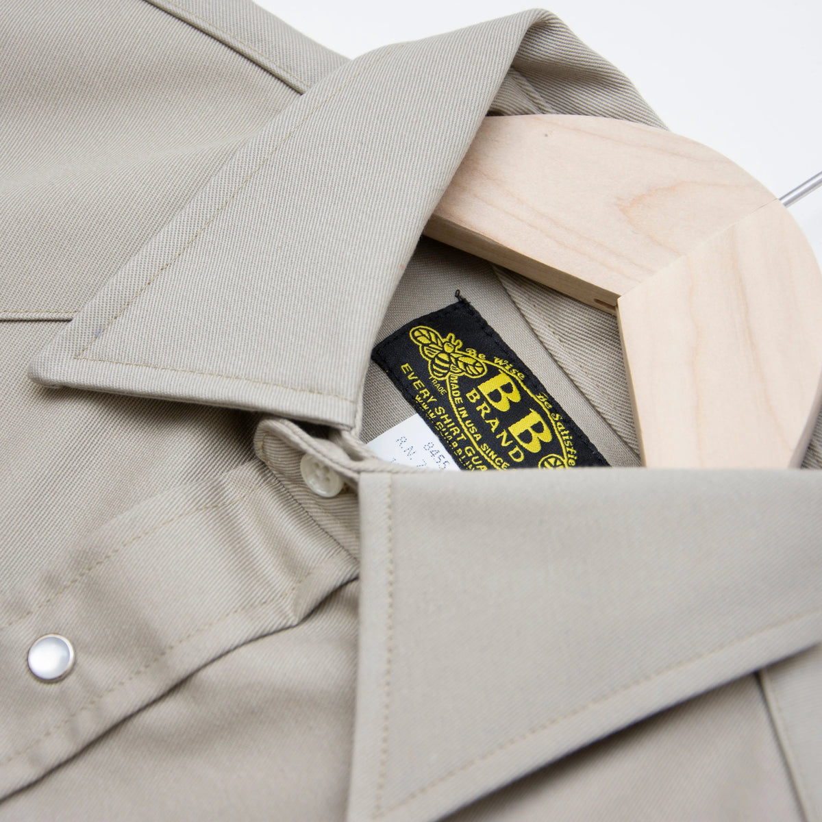 Heavyweight Khaki Work Shirt - Made in USA - All American Clothing Co