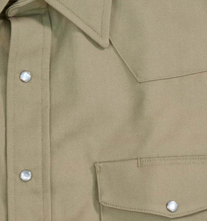 Heavyweight Khaki Work Shirt - Made in USA BB Brand
