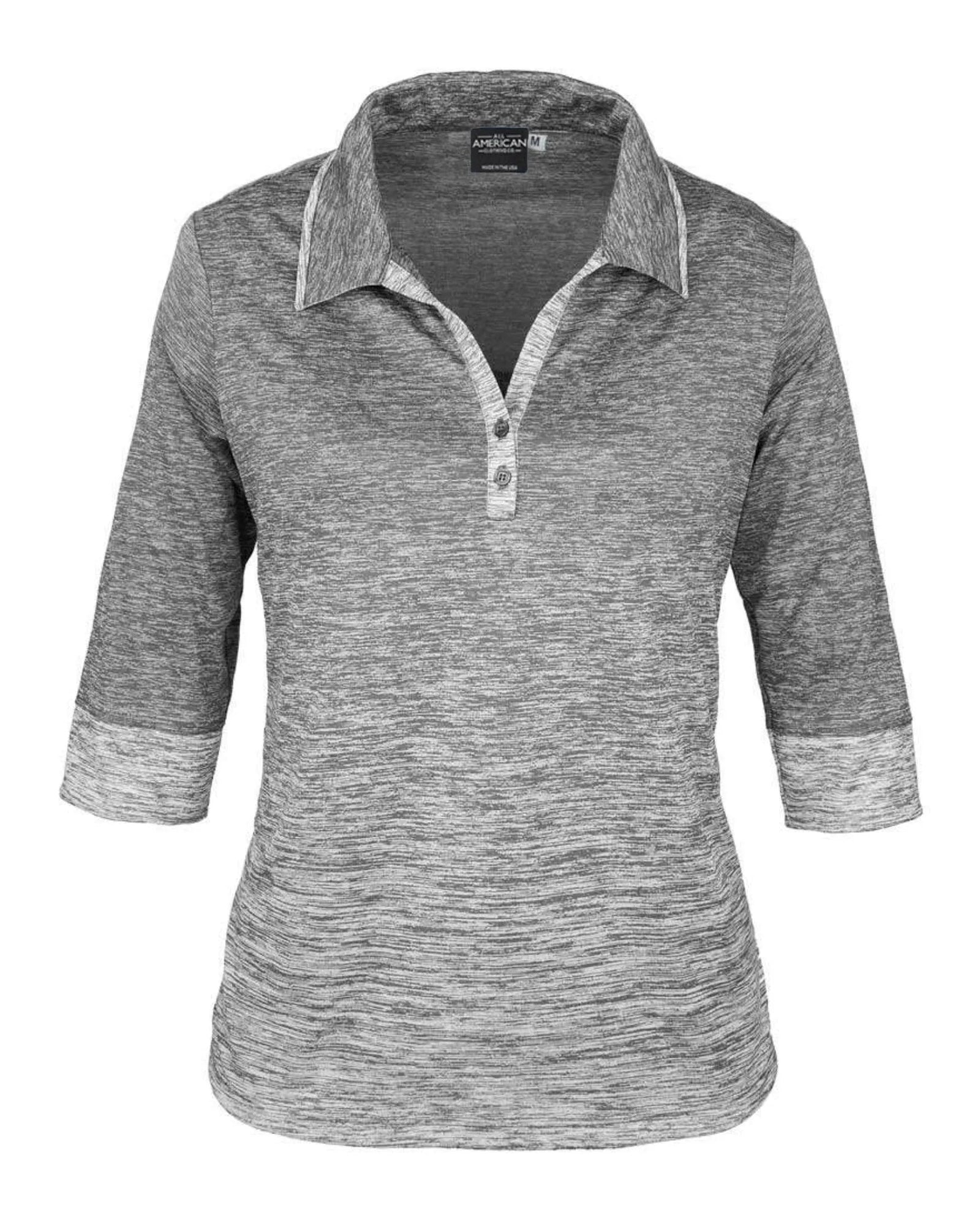 Ladies 3/4 Sleeve Ombre Shirt Akwa