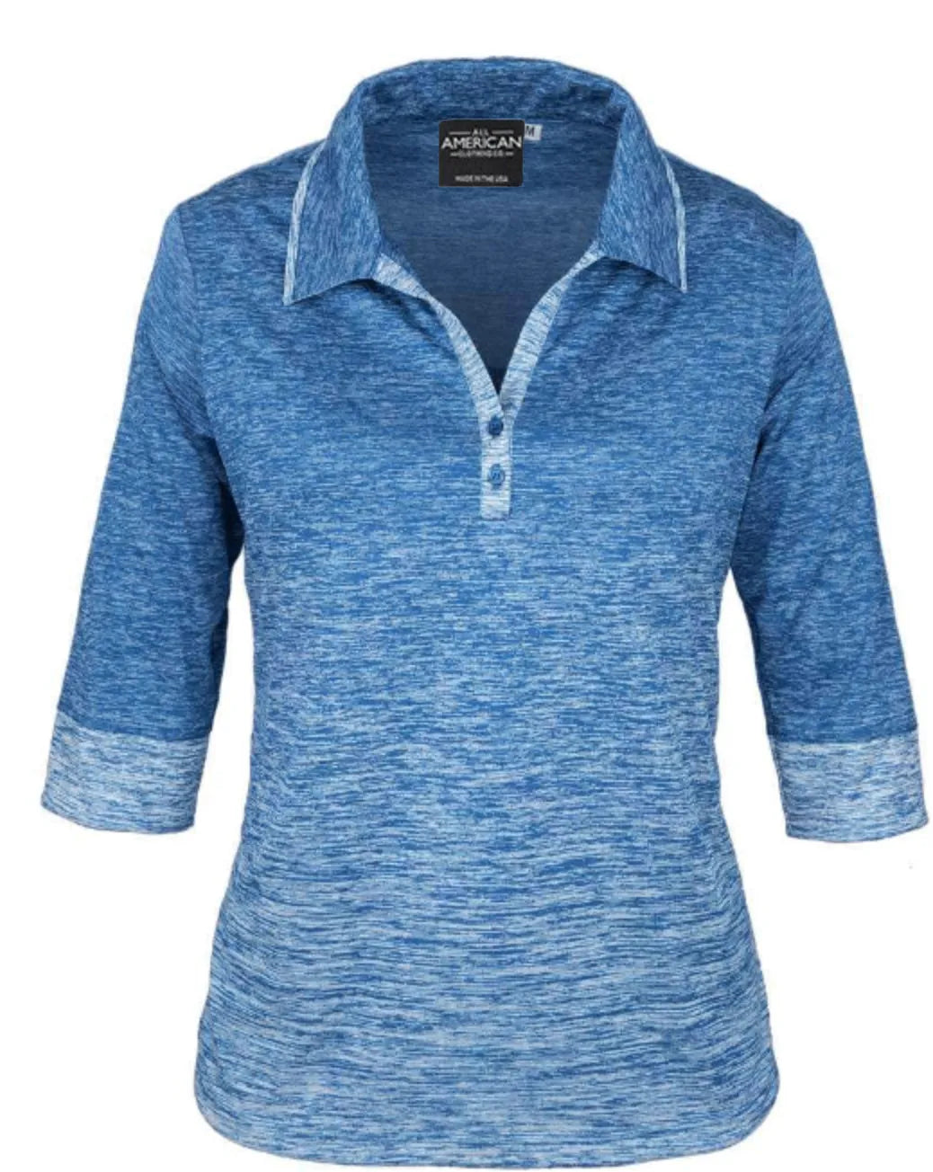 Ladies 3/4 Sleeve Ombre Shirt Akwa