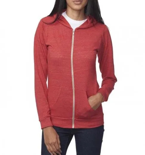 Lightweight Unisex Jersey Full Zip Hoodie Royal Apparel