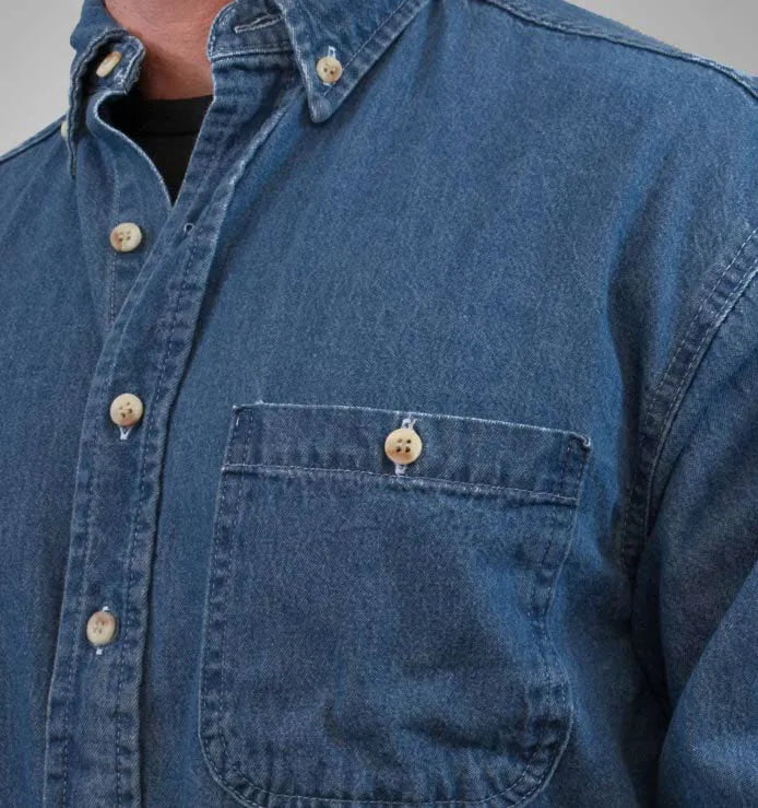 Long Sleeve Denim Shirt Union Line