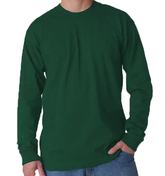 Long Sleeve Heavyweight 100% Cotton T-Shirt - Made in USA