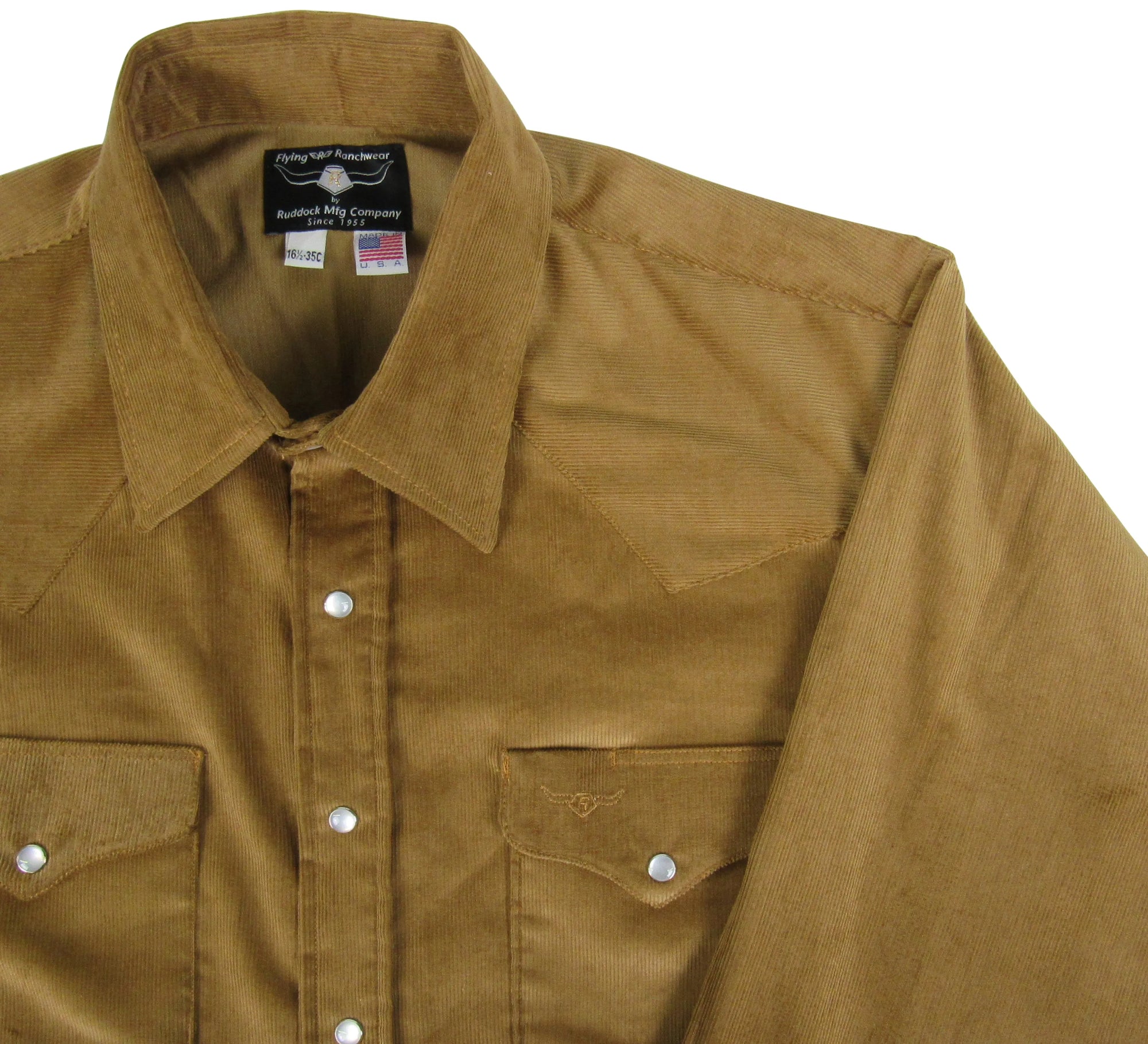 Manchester Long Sleeve Corduroy with Snaps All American Clothing Co