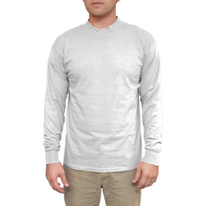 Men's Long Sleeve Cotton Mock Turtleneck Lifewear Inc