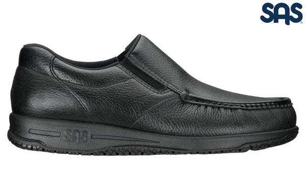 SAS Mens Black Navigator Non Slip Loafer - All American  display picture 1