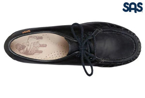 SAS Women's Black Siesta Lace Up Loafer San Antonio Shoes