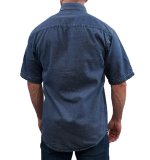 Short Sleeve Denim Shirt Union Line